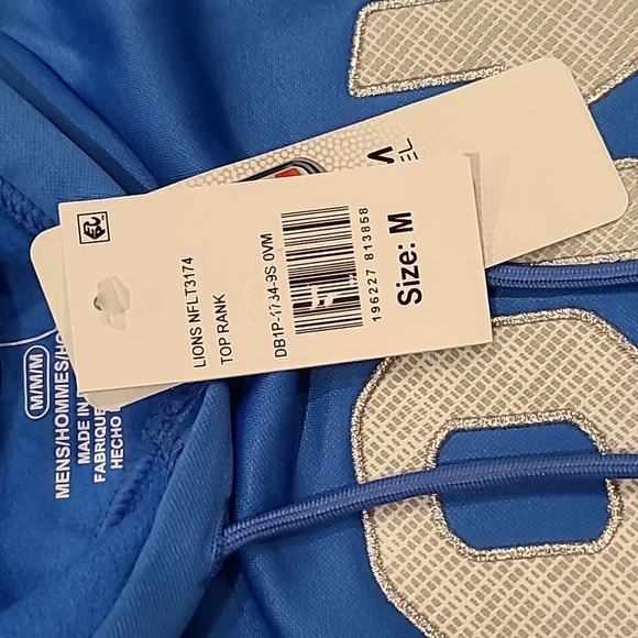 NFL Detriot Lions Hooded Sweatshirt Size Medium - Picture 8 of 8